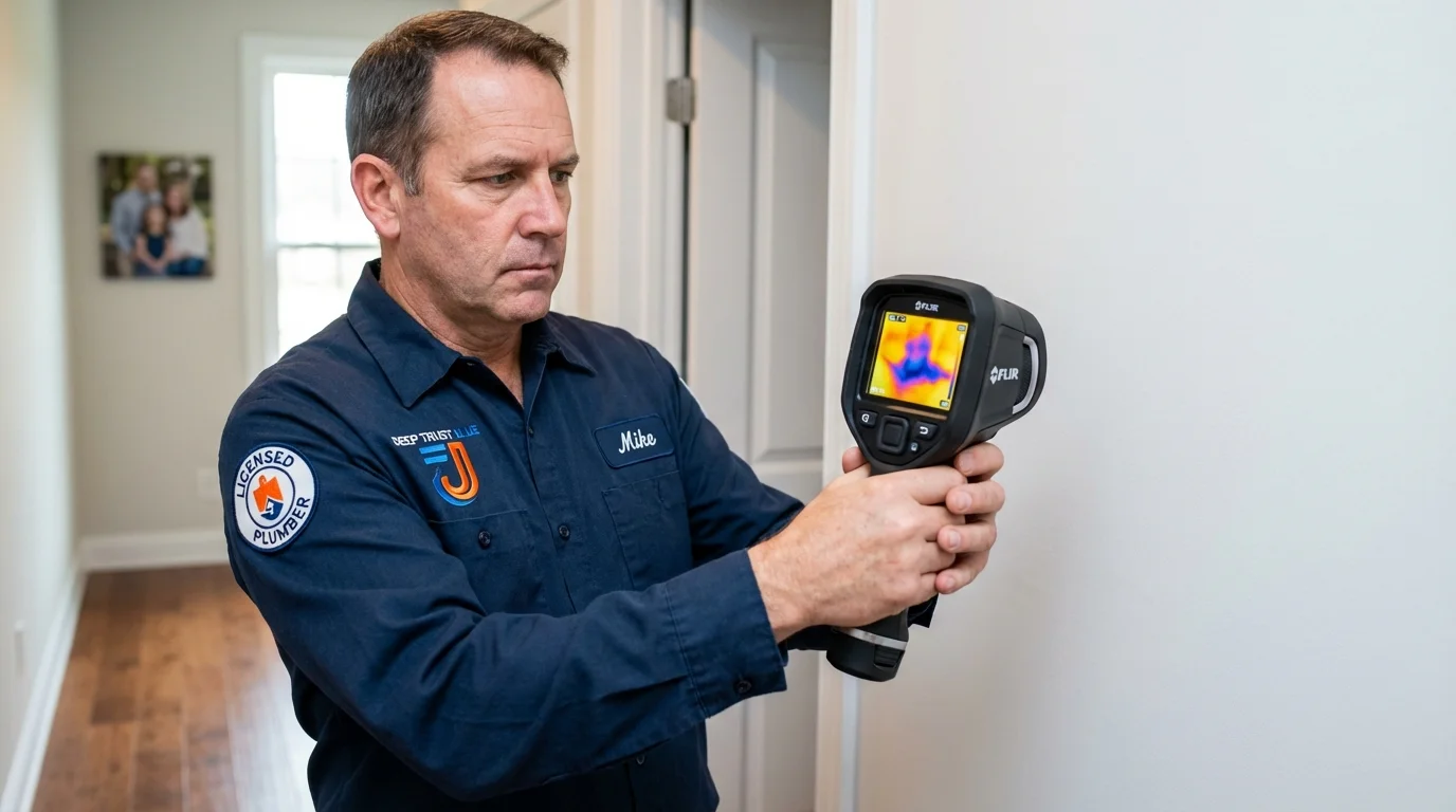 Thermal imaging leak detection by Johns Plumbing LLC in Coalinga
